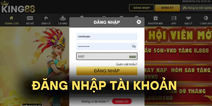 Đăng nhập king88 - Hướng dẫn truy cập vào tài khoản nhanh chóng